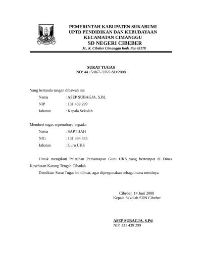 Surat Tugas Bendahara Bos Syarat Dan Dokumen Berkas Pencairan Bos Madrasah Info Opm Check 7026