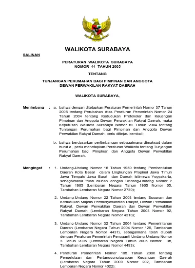 Jaringan Dokumentasi Dan Informasi Hukum | Pemerintah Kota Surabaya