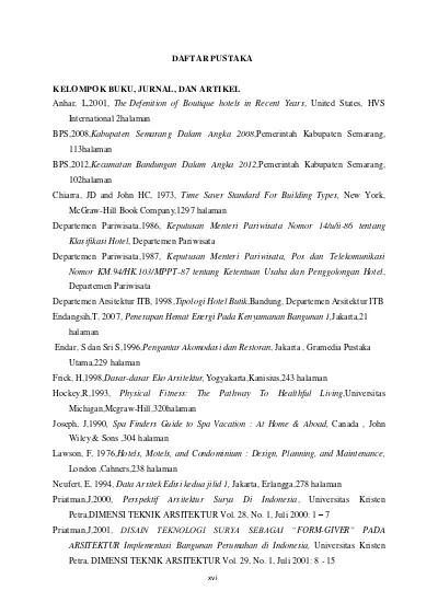 Top Pdf Hotel Butik Dan Spa Di Bandungan Diponegoro University Institutional Repository Undip Ir Daftar Pustaka Baru 123dok Com