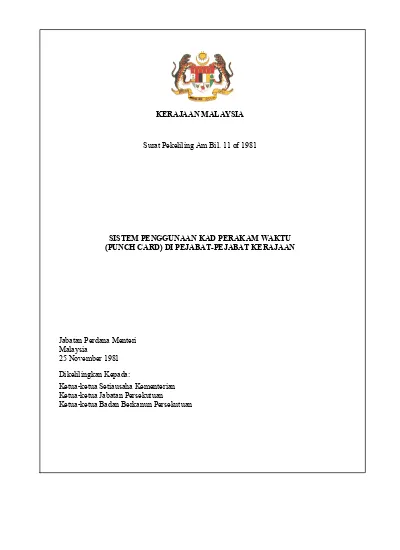 Top PDF Surat Pekeliling Perbendaharaan Bil. 5 Tahun 2009 - 123dok.com