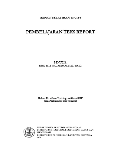 Ing B6 Pembelajaran Teks Report