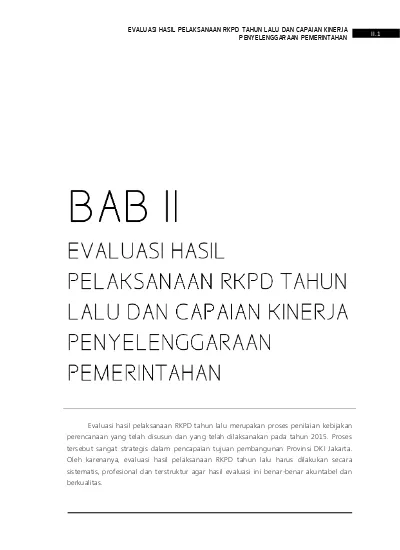 7.BAB 2 - Evaluasi Kinerja Tahun Lalu PART 1