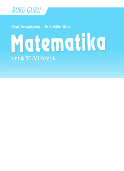 Top Pdf Edisi Revisi 2018 Buku Matematika Kelas 5 Sd Mi Kurikulum 2013 123dok Com