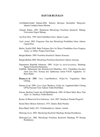 Strategi Guru Alqur An Hadits Dalam Meningkatkan Kemampuan Membaca Al Qur An Siswa Di Mts Al Huda Bandung Institutional Repository Of Iain Tulungagung