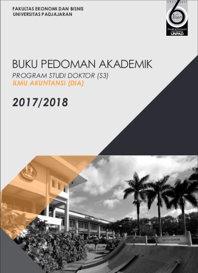 BUKU PEDOMAN AKADEMIK PROGRAM DOKTOR S3 DIA