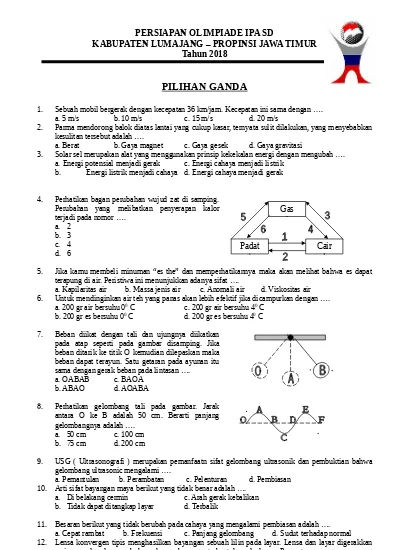 Kisi Kisi Soal Olimpiade Ipa Sd 2018 - Satu Trik