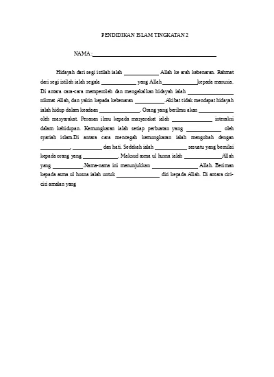 Ujian Mac Matematik Tingkatan 2