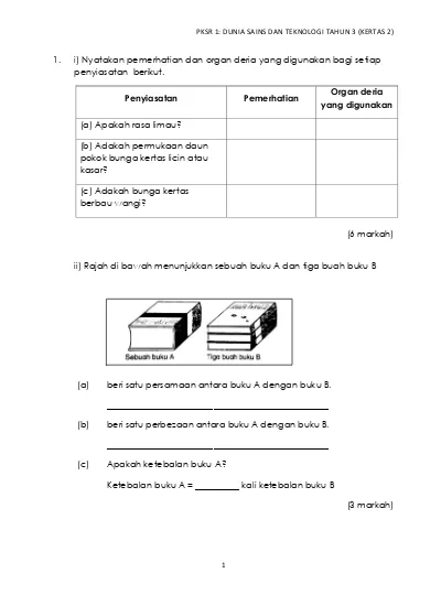 Top Pdf Dunia Sains Dan Teknologi Tahun 3 Kssr 123dok Com