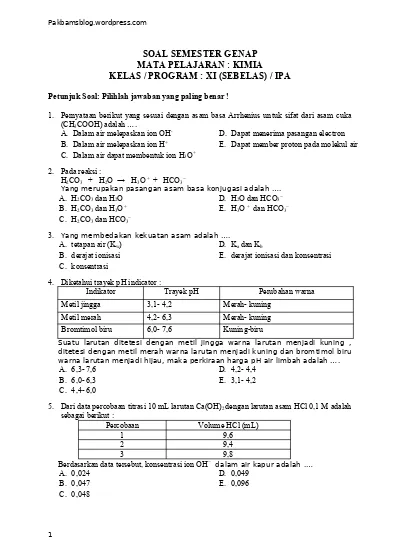 Top Pdf Soal Ukk Kimia Sma Ma Kelas Xi Ipa Semester Genap 123dok Com