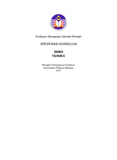 Top Pdf Kurikulum Bersepadu Sekolah Rendah Spesi 123dok Com