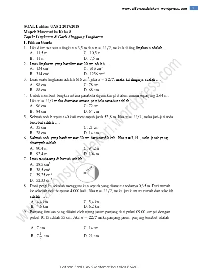 8 5 Contoh Soal Latihan Matematika Teorema Pythagoras Kelas 8 Smp