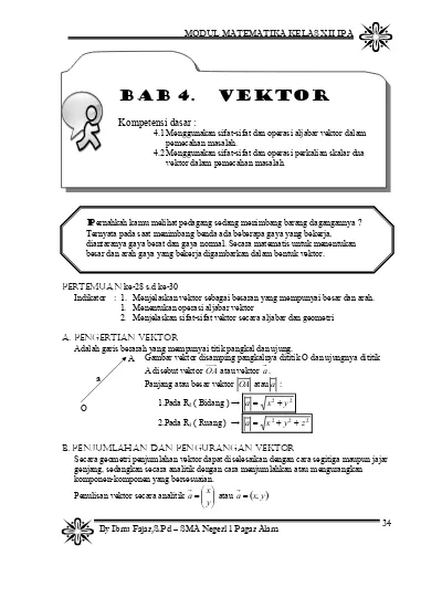 Makalah Vektor Matematika Makalah Marsudi Vektor Sma