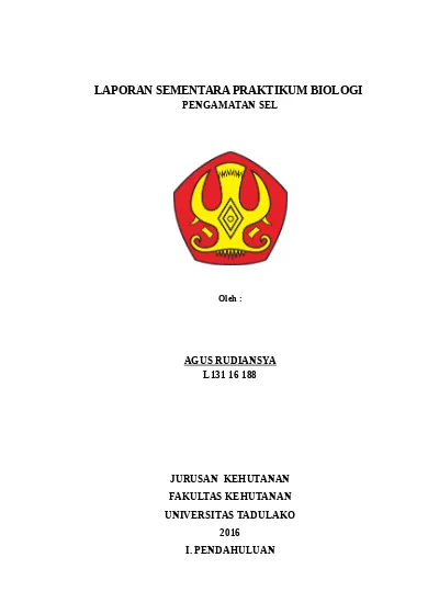 LAPORAN SEMENTARA PRAKTIKUM BIOLOGI. Docx