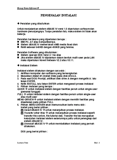 Konsep Sistem Informasi B