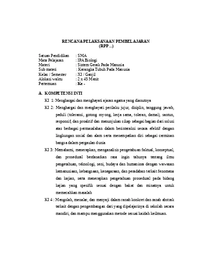 Rpp K 13 Revisi Agama K 13 Sma