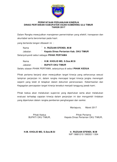 Top Pdf Bupati Oku Timur 123dok Com