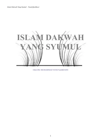 Islam Dakwah Yang Syumul