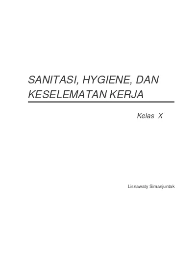 Contoh Soal Sanitasi Hygiene Beserta Jawabannya - Foto Modis