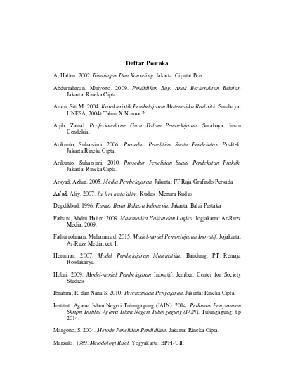 Pengaruh Pendekatan Realistic Mathematics Education Rme Menggunakan Media Komputer Terhadap Hasil Belajar Matematika Siswa Pada Materi Pokok Segitiga Siswa Kelas Vii Smpn Ii Sumbergempol Tahun Pelajaran 2015 2016 Institutional Repository Of Iain Tulun