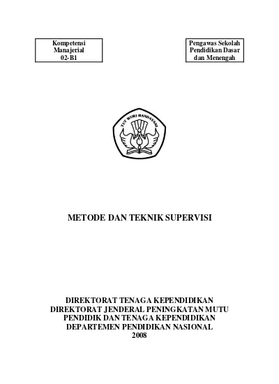 METODE DAN TEKNIK SUPERVISI