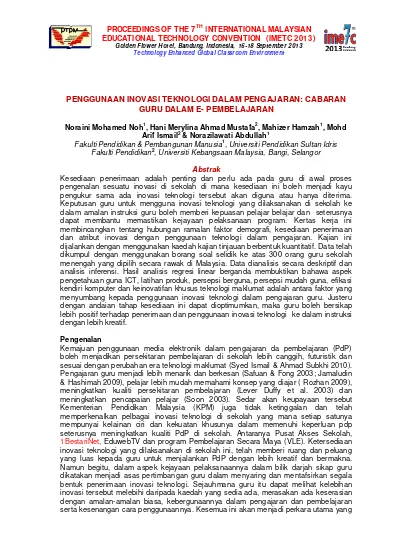 Pemanfaatan Teknologi Pendidikan Di Era New Normal Indonesian Journal Of Instructional Technology