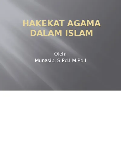 Top Pdf Hakikat Agama Dalam Islam Ppt 123dok Com