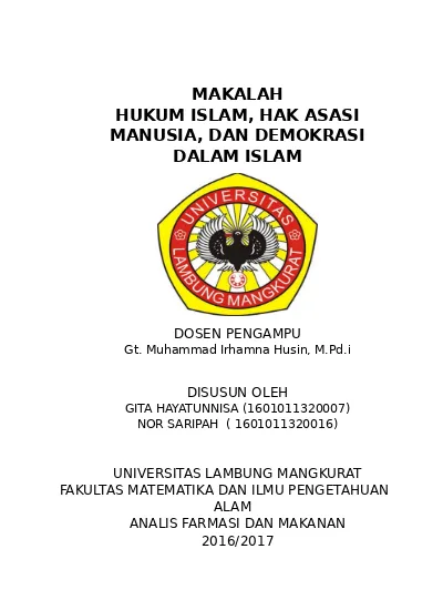 Top PDF Hak Asasi Manusia menurut Islam - 123dok.com