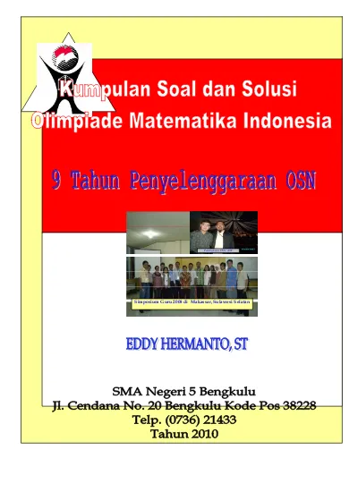 Olimpiade Sains Nasional Osk Osp Osn Smp 2003 2016