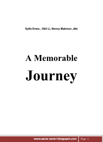 A memorable journey