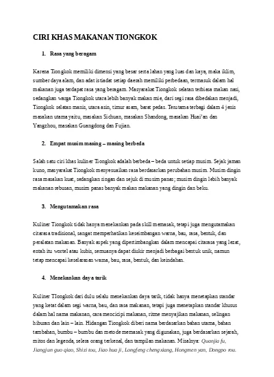 Top Pdf Ciri Khas Makanan Tiongkok Docx 123dok Com