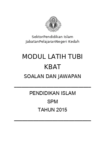 Kbat Spm Kedah Docx