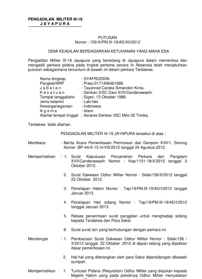 Contoh Contoh Surat Dakwaan Docx