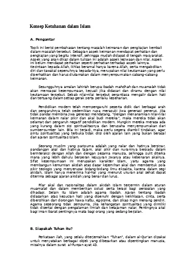 Top PDF KONSEP KETUHANAN DALAM ISLAM (2) - 123dok.com