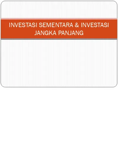 Analisis Aktivitas Investasi Antar Perus