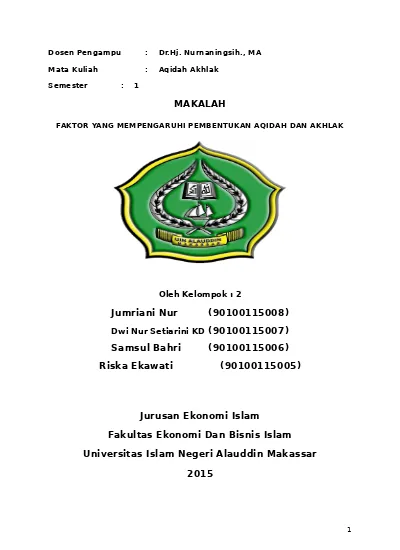 Faktor Yang Mempengaruhi Pembentukan Aqi