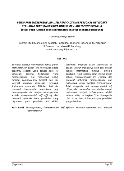 Studi Kasus Pada Perusahaan Yang Go Publik Di Bursa Efek Indonesia Dedi Gumilar Program Studi Manajemen Sekolah Tinggi Ilmu Ekonomi Indonesia Membangun Jl Sukarno Hatta No 448 Bandung Email Goo Meelargmail Com Abstrak