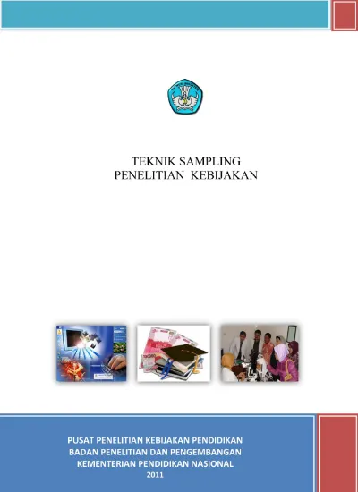 TEKNIK SAMPLING PENELITIAN KEBIJAKAN