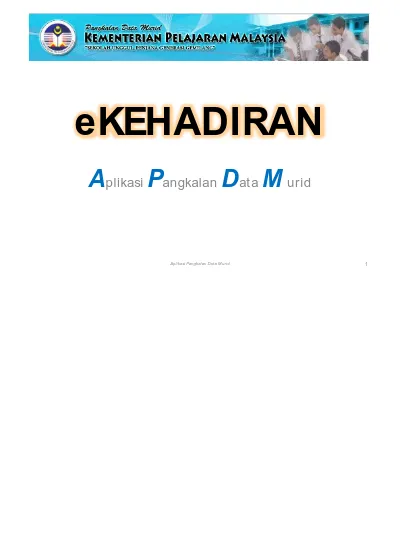 Top PDF eKEHADIRAN Aplikasi Pangkalan Data Murid - 123dok.com