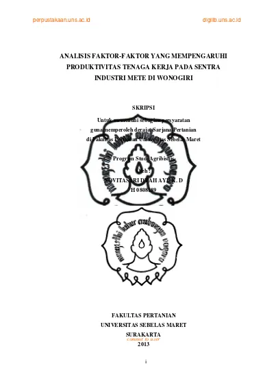 Top PDF Faktor-Faktor Yang Mempengaruhi Produktivitas Industri - 123dok.com