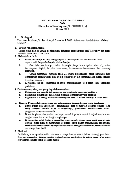 Analisis Kritis Artikel Ilmiah 4