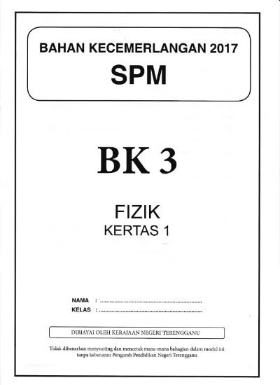 Skema K1 Fizik Spm 2017 Phg