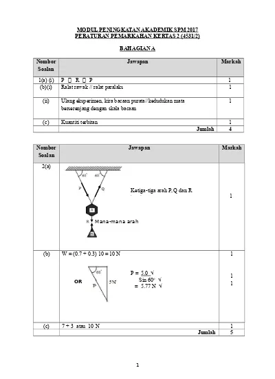 Skema Jawapan Sains Ar 1 Julau 2016