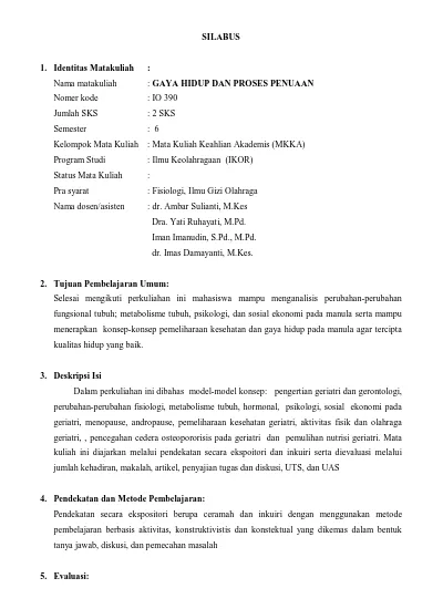 Top Pdf Mkka Gaya Hidup Proses Penuaan Silabus 1 123dok Com