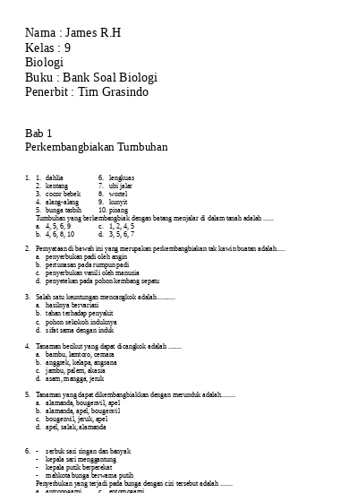 Top Pdf Soal Soal Ilmu Pengetahuan Alam 123dok Com