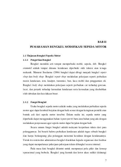 Contoh Proposal Usaha Bengkel Motor Docx