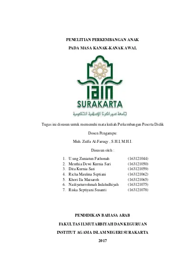 Top Pdf Perkembangan Kemampuan Kognitif Anak