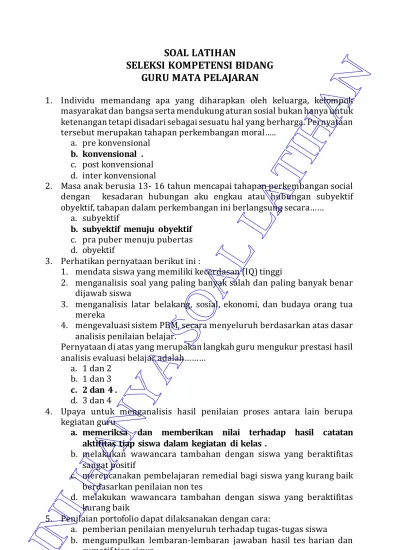 Contoh Soal Latihan Psikotes Bpjs Ketenagakerjaan Dan Kesehatan