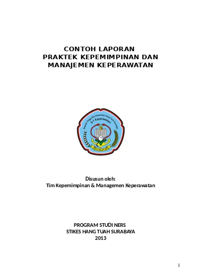 Contoh Laporan Praktek Prpfesi Manajemen