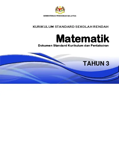 005 DSKP KSSR SEMAKAN 2017 MATEMATIK TAHUN 3