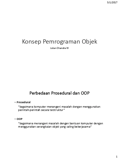 Konsep Pemrograman Objek Perbedaan Prose Hot Sex Picture 9329